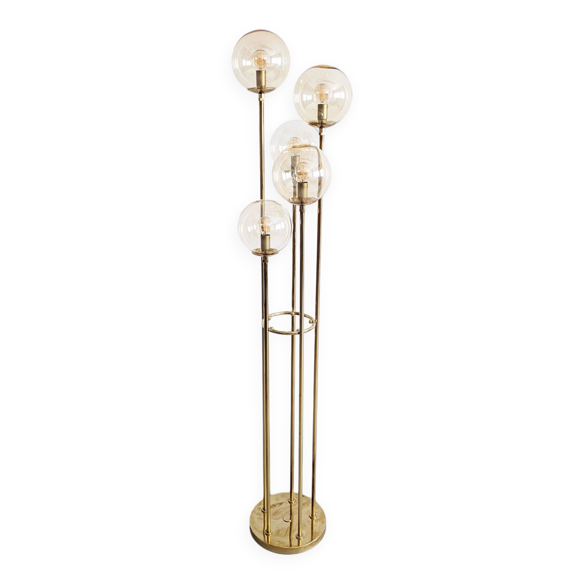 Sölken Lights Brass Floor Lamp 1970's