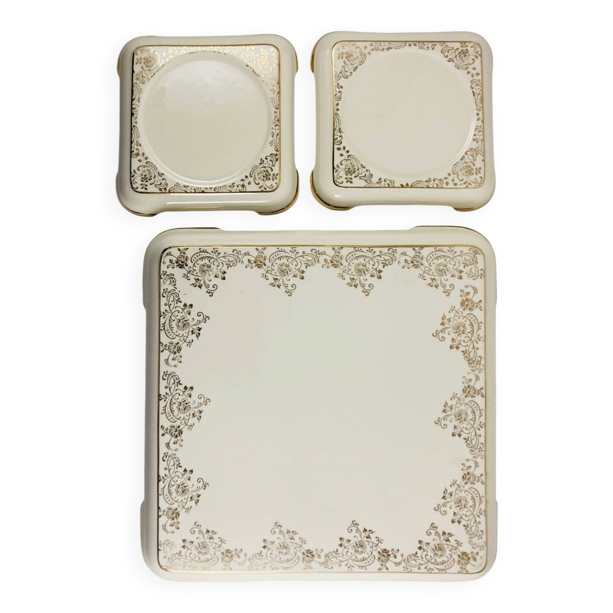 Trivet / Bottles Villeroy & Boch Gold Mettlach Saar 47-56