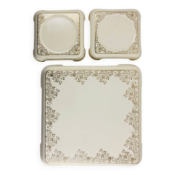 Dessous de Plat / Bouteilles Villeroy & Boch Doré Mettlach Sarre 47-56