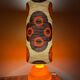 Supertone table lamp - orange opaline and vintage fabric