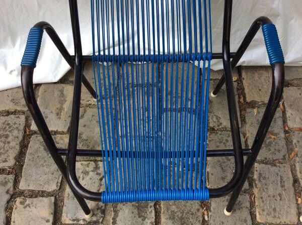 Paire de fauteuils scoubidou