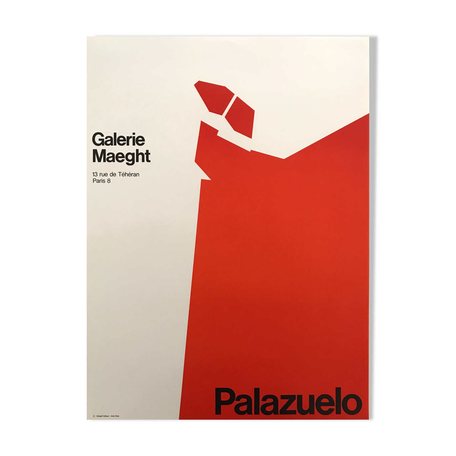 Original exhibition poster by Pablo PALAZUELO, Galerie Maeght, 1970