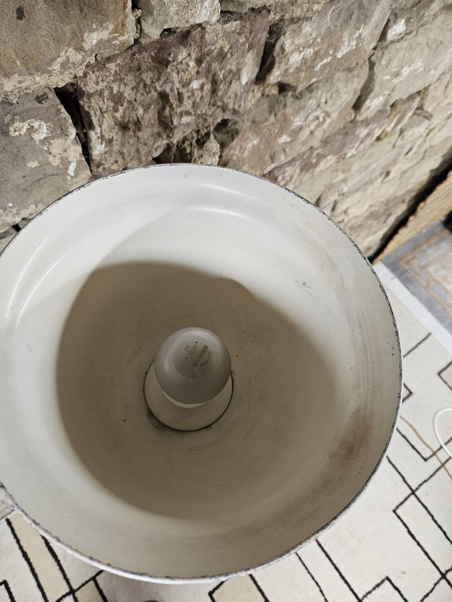 Lampadaire bois touné  Art Déco 1960