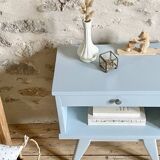 Compass leg bedside table