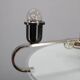 Art Deco chrome and glass chandelier, Czechoslovakia, 1930s