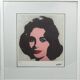 Lithographie offset Andy Warhol, Elizabeth Taylor Série limitée 133/300