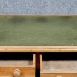 Napoleon III period center desk in light wood