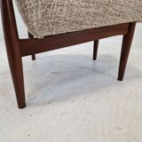 Mid-century round bench in teak Denmark 1960s