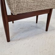 Mid-century round bench in teak Denmark 1960s
