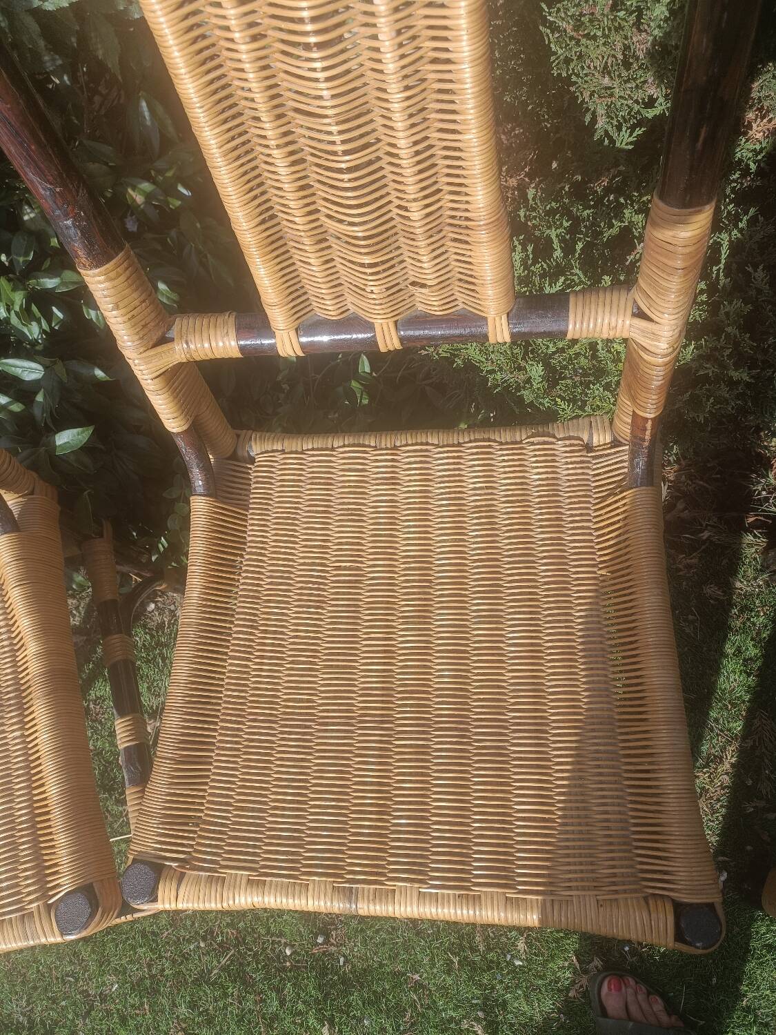 Bamboo and rattan chairs