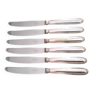 6 Couteaux de table Métal