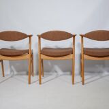 Danish Design Chairs 49B by ERIK KIRKEGAARD Oak 1960s