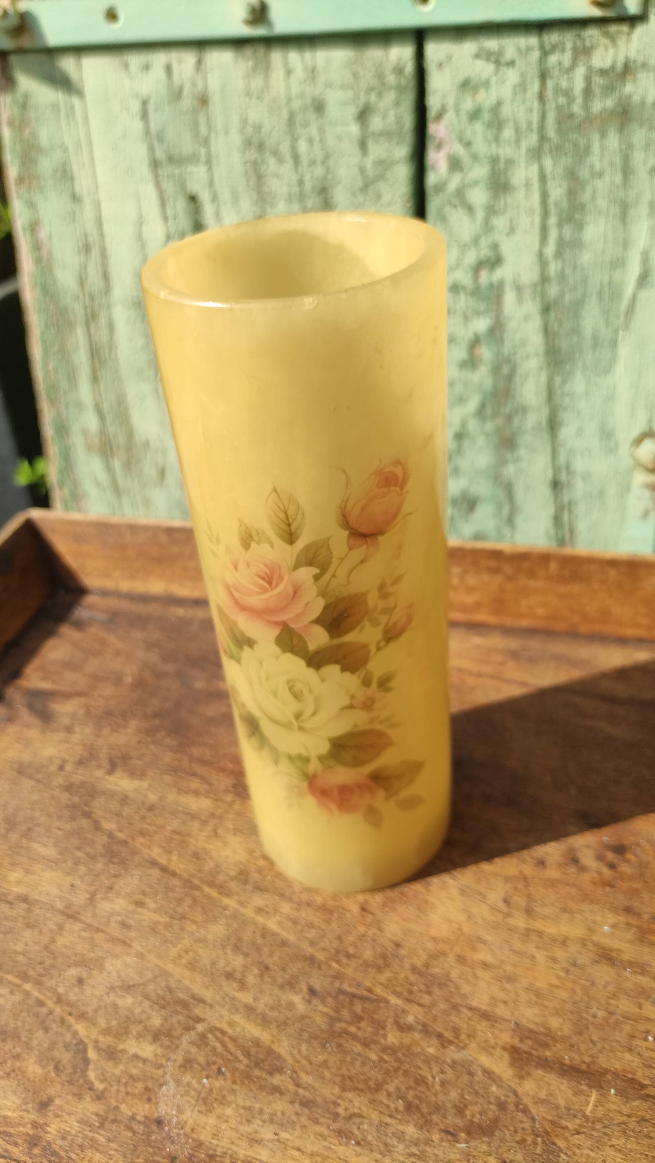 Vintage alabaster vase