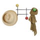 Vintage coat rack from the 60s-70s.