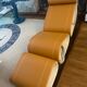 Luxury saddle leather lounge chair