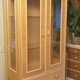 Armoire vitrée en rotin