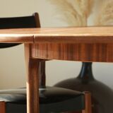 Round dining table with extension - McIntosh - 60s