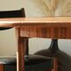 Round dining table with extension - McIntosh - 60s