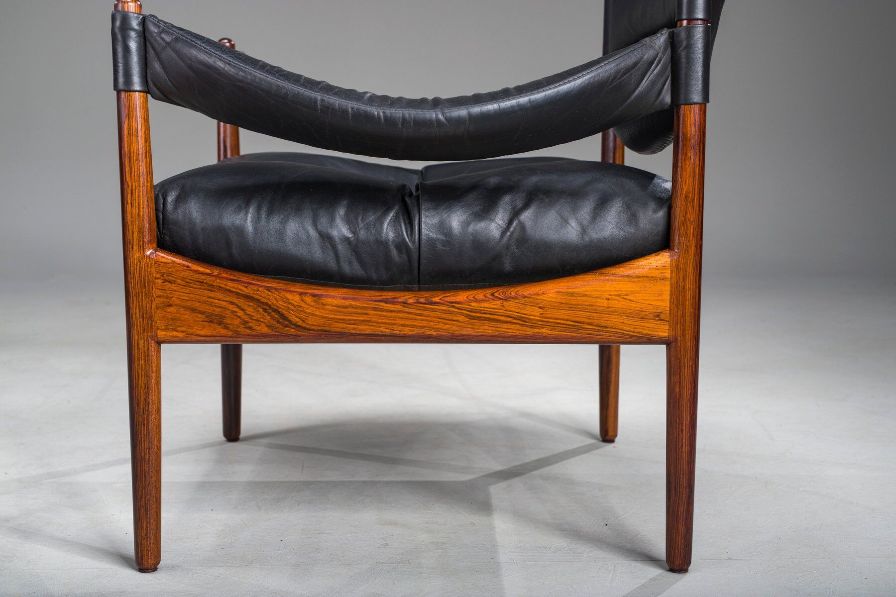 Mid-century modern Danish armchairs and coffee table by Kristian Vedel for Sören Willadsen, 1960s, set of 3