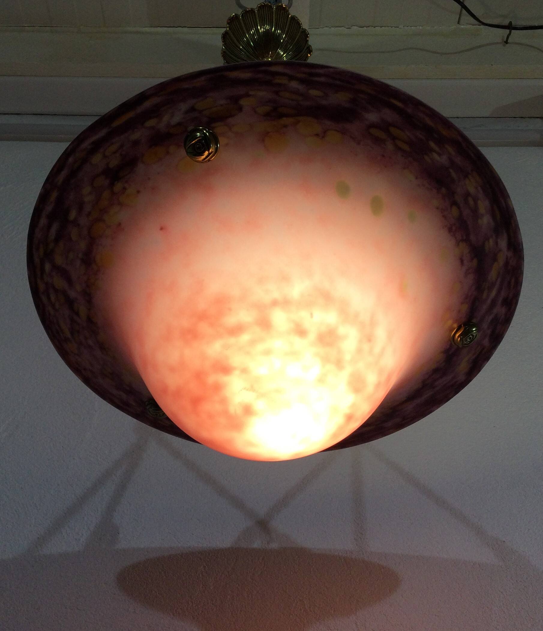 Purple Glass Paste Suspension