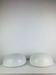 Pair of half-sphere wall lights in white opaline, Italy 1960