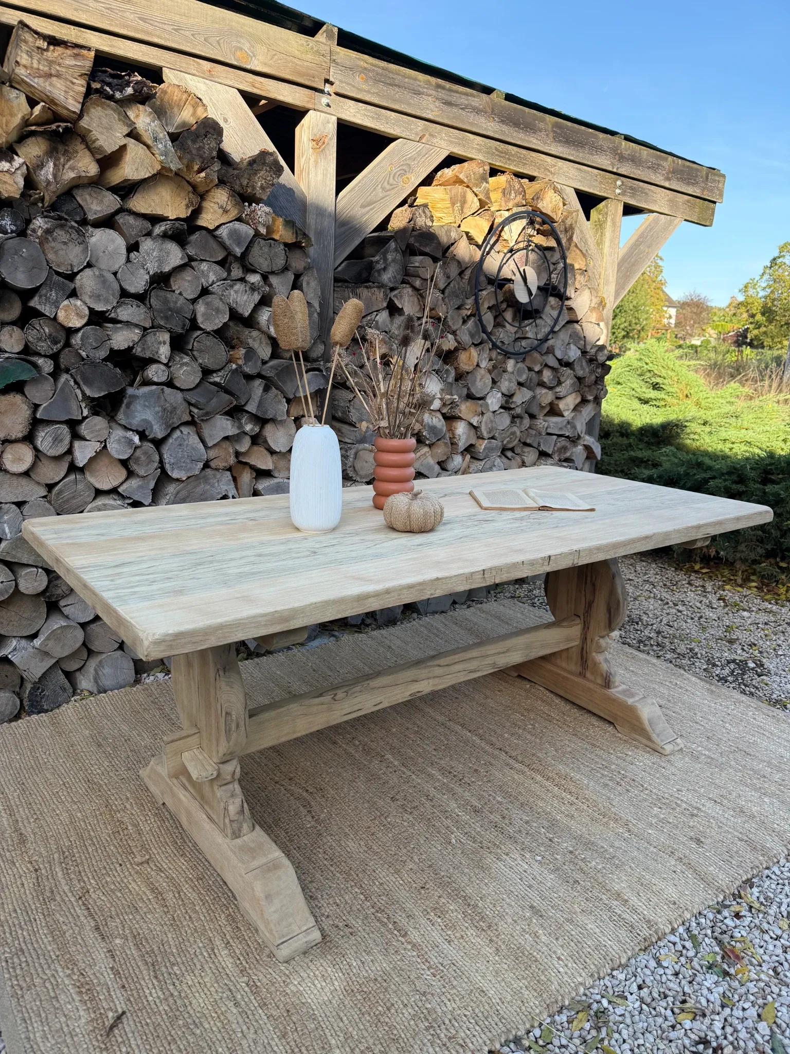 Table monastère 188cm frêne massif