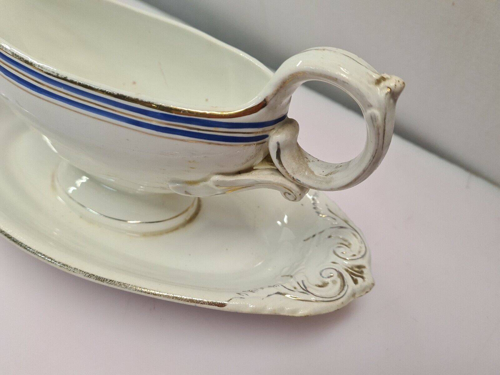 White ceramic gravy boat