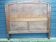 1950s solid oak headboard