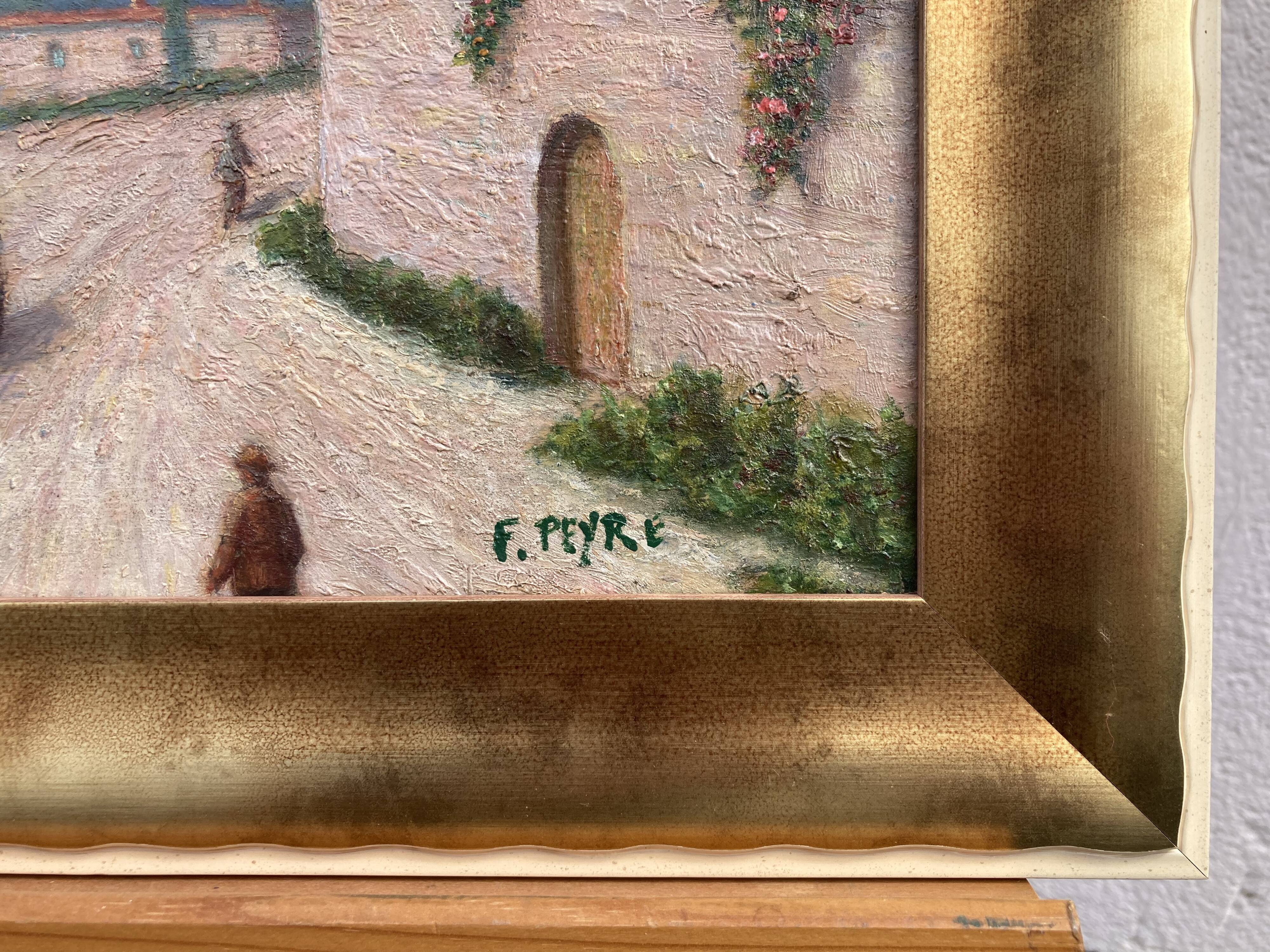 French School of the 20th century, Mediterranean seaside, oil on panel