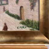 French School of the 20th century, Mediterranean seaside, oil on panel