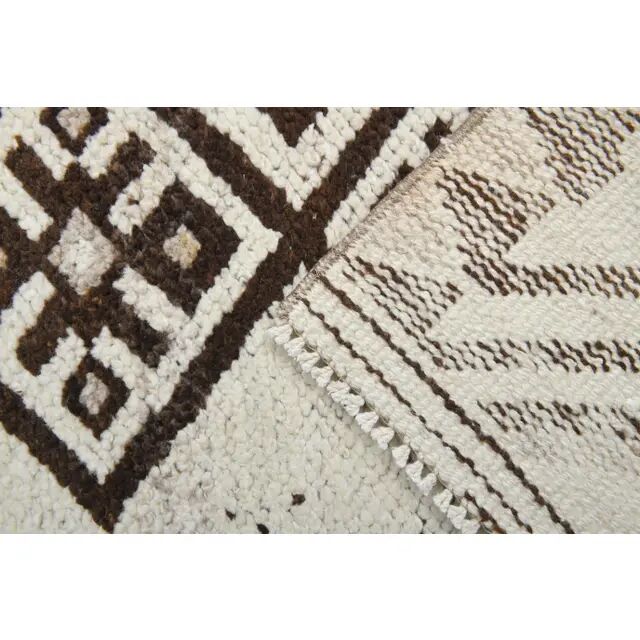 1970s Turkish Hand-Knotted Wool Cotton Beige Runner Rug  81x339