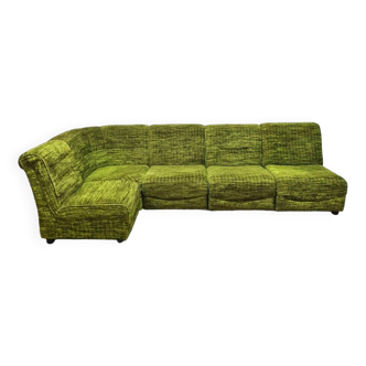 Vintage modular sofa seating elements 'Forest green'