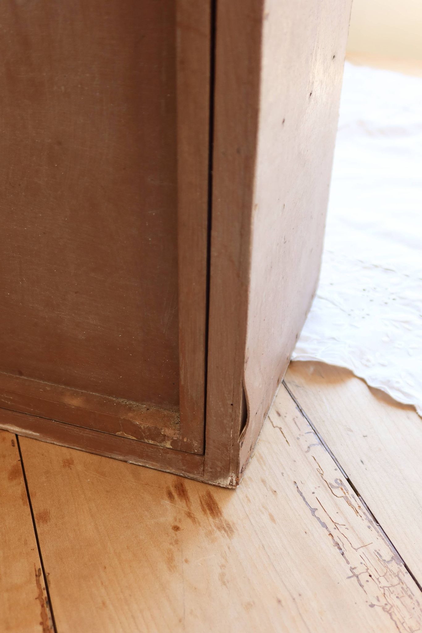 Antique painted wooden storage furniture