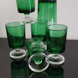 6 verres apéritif Luminarc Cavalier couleur vert bouteille