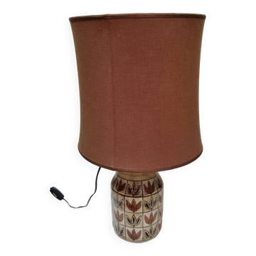 Ceramic lamp by jc Mallarmey, 1950