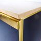 Firm brass lacquered black 1970s travertine