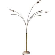Large 6-branch arc floor lamp - Italy. 1950