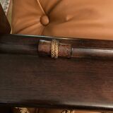 Rare set by JEAN GILLON, TIJUCA salon - 5 pieces - rosewood & leather