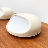 Italian Space Age Wall Lamps from the Mid-Century by Gerd Lange for Kartell, 1960s, Set of 2