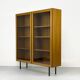 Armoire en teck avec portes vitrées d'Omann Jun, années 1960