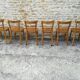 12 refinished bistro chairs