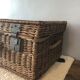 Old rattan trunk