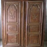 Antique baroque cabinet in solid oak