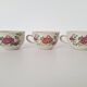 Chi Kiang Stoneware vintage flower mugs