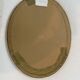 Large wooden mirror - oval - beveled - France - French decoration