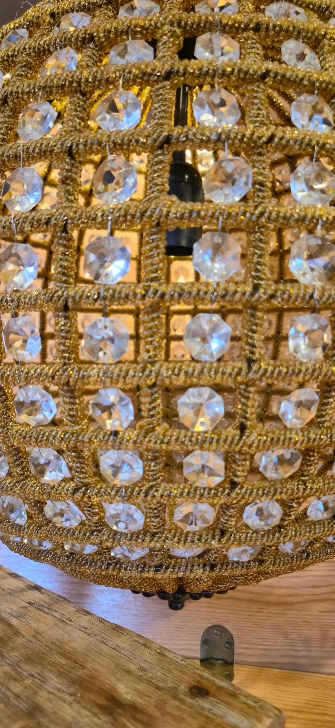 Magnificent and spectacular vintage Italian spherical chandelier.