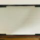 Vintage rectangular wall mirror in tubular metal and brass, 1970s/1980s.