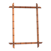 Miroir en bois imitation bambou 91x66 cm