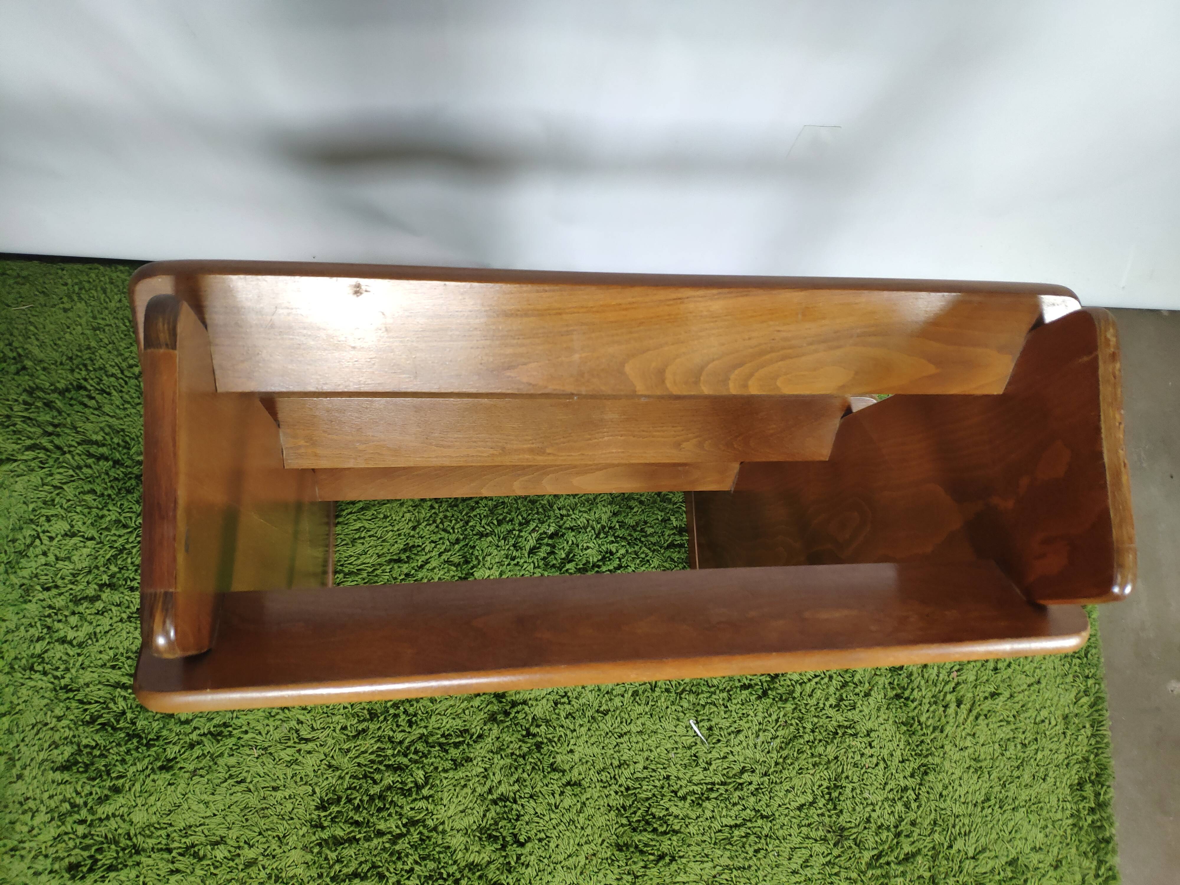 Bibliothèque porte livre vintage en chêne