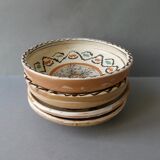 Set of 4 cups or Horezu pottery, signed